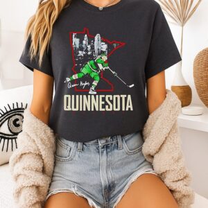 Quinn Hughes Minnesota Quinnesota State Of Hockey T-Shirt