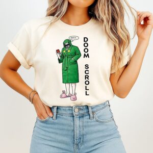 Robert Downey Jr Wearing Doom Scroll T-Shirt