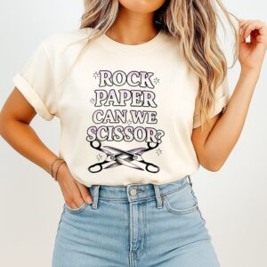 Rock Paper Can We Scissor Lesbian T-Shirt