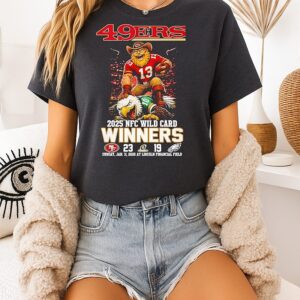 San Francisco 49ers 2025 Nfc Wild Card Winners 23-9 Score Mascot T-Shirt