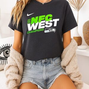 Seattle Seahawks 2025-26 Nfc South Champions Logo T-Shirt