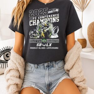 Seattle Seahawks 2025 Nfc Conference Champions T-Shirt