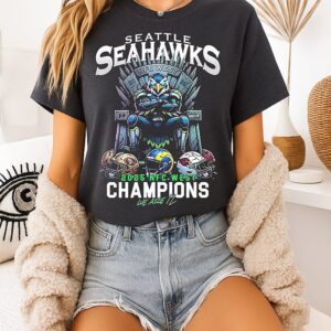 Seattle Seahawks 2025 Nfc West Champions We Are 12 Mascot T-Shirt