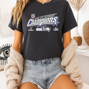 Seattle Seahawks Afc Divisional Champions 2025-26 Logo T-Shirt