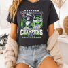 Seattle Seahawks Mascot 2025 Nfc West Division Champions Skyline T-Shirt
