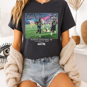 Seattle Seahawks Rashid Shaheed NFL Flash Features T-Shirt