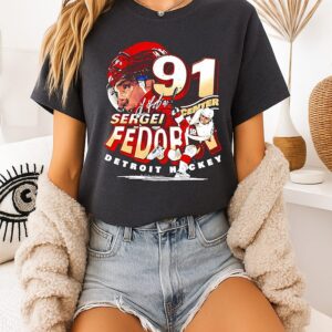 Sergei Fedorov Detroit Red Wings Hockey Graphic T-Shirt
