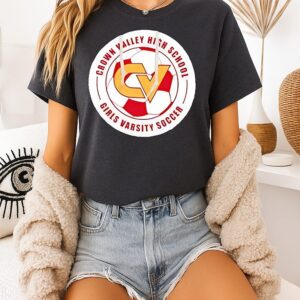 Shrinking Alice Crown Valley High School Girls Varsity Soccer T-Shirt