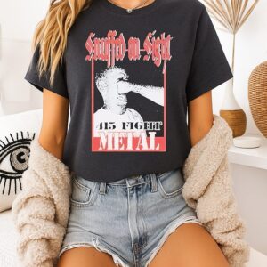 Snuffed On Sight 415 Fight Metal Face Punch T-Shirt