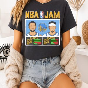Stephen Curry And Seth Curry Golden State Warriors NBA Jam T-Shirt