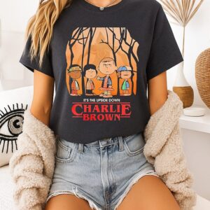 Stranger Things X Peanuts Movie It’s The Upside Down Charlie Brown T-Shirt