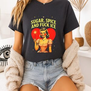 Sugar Spice And Fuck Ice Fairy Heart Caricature T-Shirt