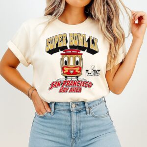 Super Bowl Lx Outerstuff Cream Trolley T-Shirt