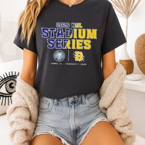 Tampa Bay Lightning Vs Boston Bruins NHL 2026 Stadium Series Match-Up T-Shirt