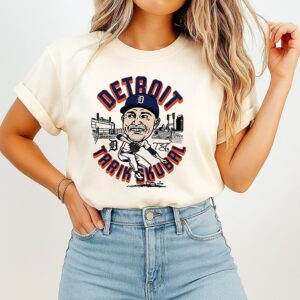 Tarik Skubal Detroit Tigers Baseball Caricatures T-Shirt