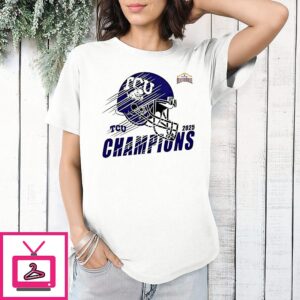 Tcu Horned Frogs Football ’25 Valero Alamo Bowl Champions Helmet T-Shirt