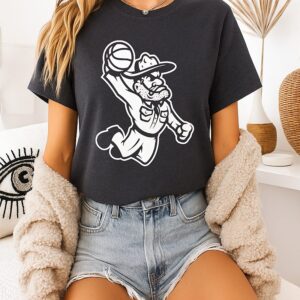 Texas A&m Aggies Flying Slam Cowboy Mascot T-Shirt
