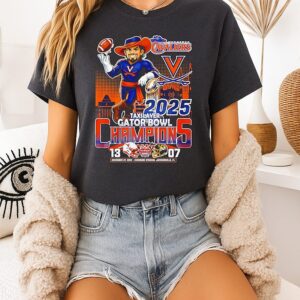 Texaslayer Gator Bowl Champions 2025 Virginia Cavaliers Mascot T-Shirt