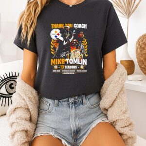 Thank You Coach Mike Tomlin 19 Seasons 2007 2025 T-Shirt