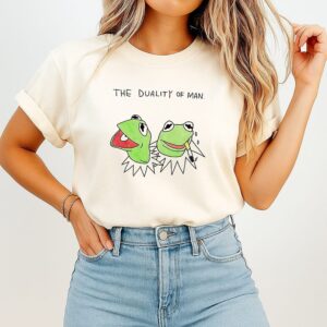 The Duality Of Man Paint Frog T-Shirt