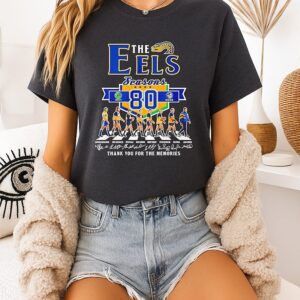 The Eels Season 80th 1947 2026 Thank You For The Memories Signatures T-Shirt