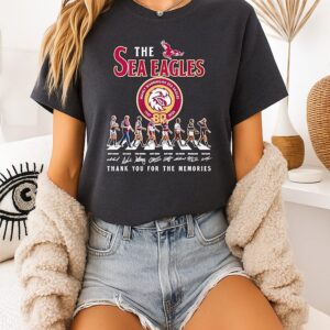 The Sea Eagles 80 Anniversary 1947 2026 Thank You For The Memories Signatures T-Shirt