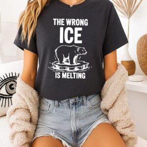 The Wrong Ice Is Melting Bear Retro T-Shirt