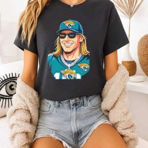 Trevor Lawrence Jacksonville Jaguars Steezy Trev Duuval T-Shirt
