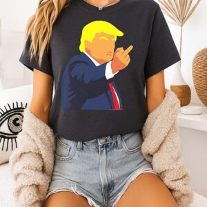 Trump The Golden Leader’s One-Finger Salute T-Shirt