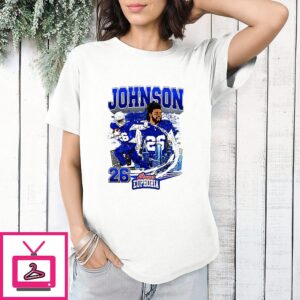 Ty Johnson Buffalo Bills Ice Player Collage T-Shirt