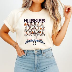 Uconn Basketball Team 2025 2026 Team Collage T-Shirt