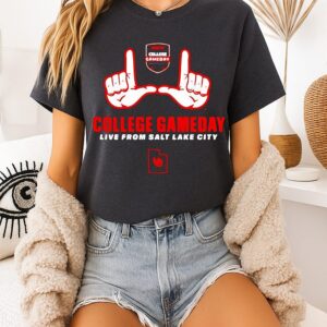 Utah Live From Salt Lake City Espn College Gameday U Hands T-Shirt