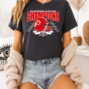 Utah Utes Football 2025 Srs Distribution Champions Las Vegas Bowl Classic T-Shirt