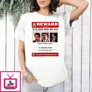 Venezuelan President Nicolás Maduro Wanted Poster T-Shirt