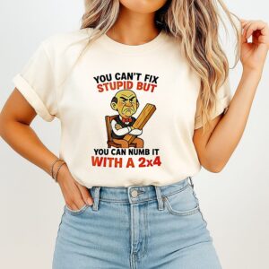 Walter Jeff Dunham You Can’t Fix Stupid But You Can Numb It With A 2×4 T-Shirt