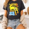 We Must Abolish Ice Fire Cat Melts Ice Caricature T-Shirt