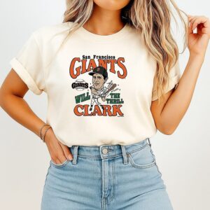 Will Clark San Francisco Giants Baseball Caricatures T-Shirt