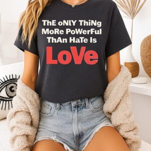 Abolish Ice The Only Thing More Powerful Than Hate Is Love Bad Bunny T-Shirt