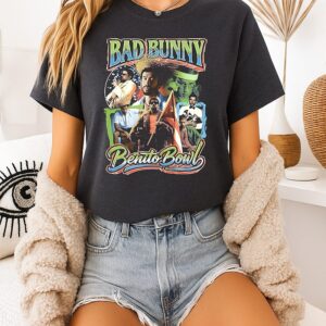 Bad Bunny Benito Bowl Lx 2026 Graphic Music Lover Retro T-Shirt