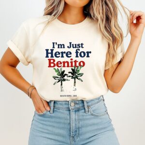 Bad Bunny Just Here For Benito Benito Bowl 2026 T-Shirt