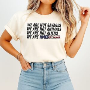 Bad Bunny We Are Not Savages Animals Alien We Are American Ice Out T-Shirt