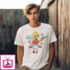 Bart Simpsons Ai Caramba Against T-Shirt