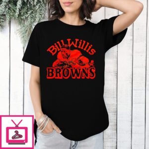 Bill Willis Cleveland Browns Signature Cartoon T-Shirt