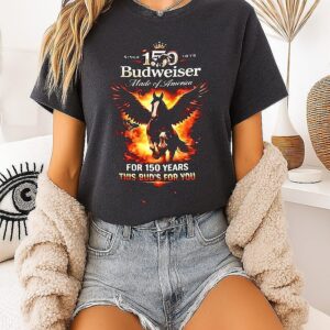Budweiser Made Of America For 150 Years This Bud’s For You Winged Horse T-Shirt