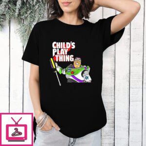 Buzz Lightyear Toy Story Child’s Play Thing Horror Style T-Shirt