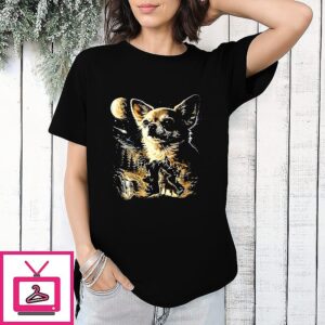 Chihuahua Howling To The Moon 90s Vintage T-Shirt