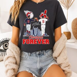 Cleveland Forever Baseball City Skyline Signature T-Shirt