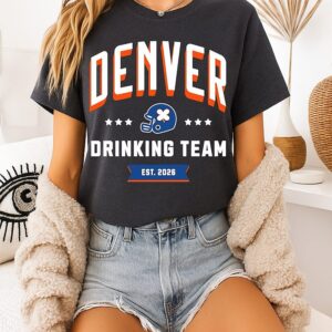 Denver Broncos Drinking Team St Patrick’s Day Est 2026 T-Shirt