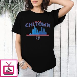 Depaul Blue Demons NCAA Basketball Chi Town Skyline T-Shirt