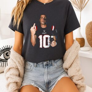 Drake Maye Middle Finger T-Shirt